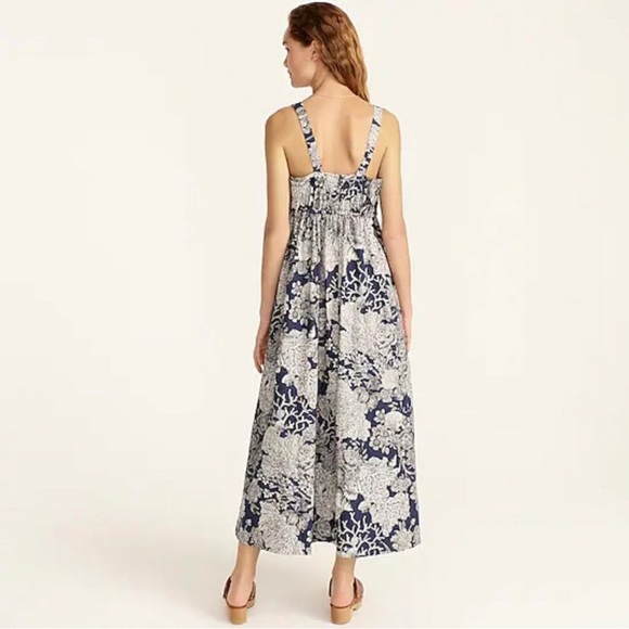 J Crew Collection Gathered tank midi dress in Ratti® seashell print size 10 - Picture 2 of 7